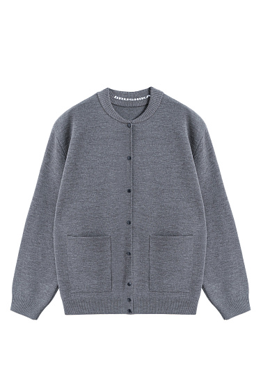 Трикотажный бомбер в основе из шерсти мериноса