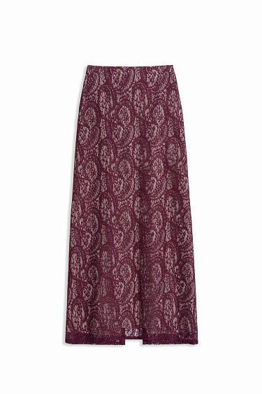 Юбка миди из кружева