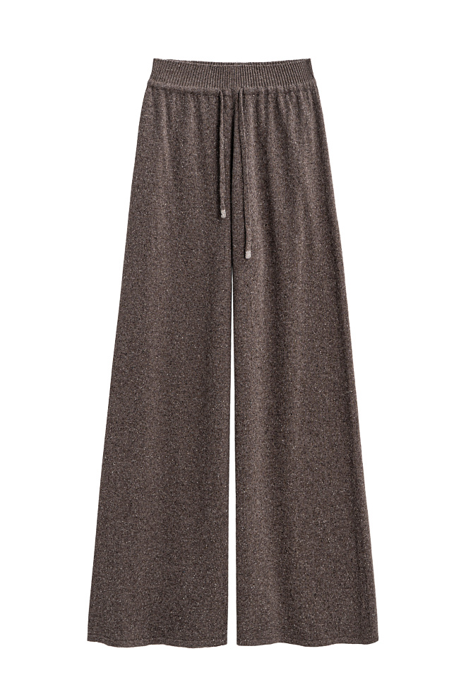 Брюки палаццо из шерсти