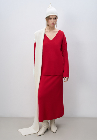 Трикотажная юбка из кашемира и шерсти