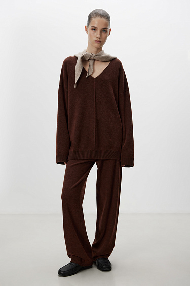 Трикотажные брюки на кулиске