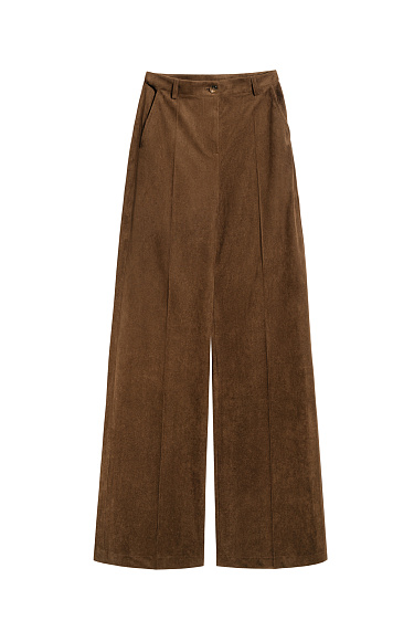 Прямые брюки под замшу