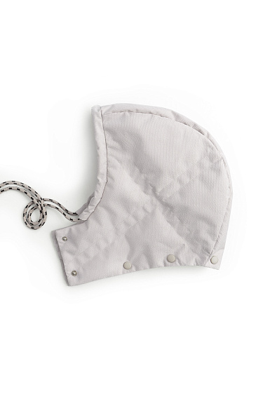 Пуховик с воротником-стойкой