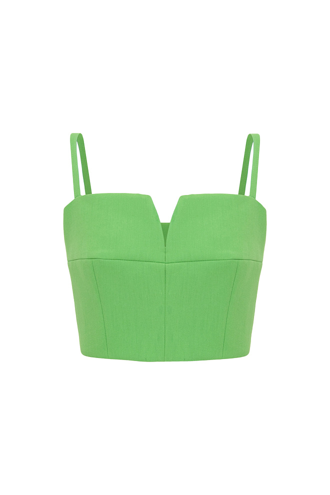 Укороченный топ на лямках