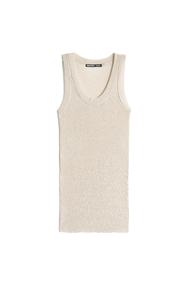 Трикотажный топ с люрексом