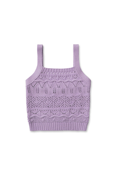 Ажурный топ из шерсти