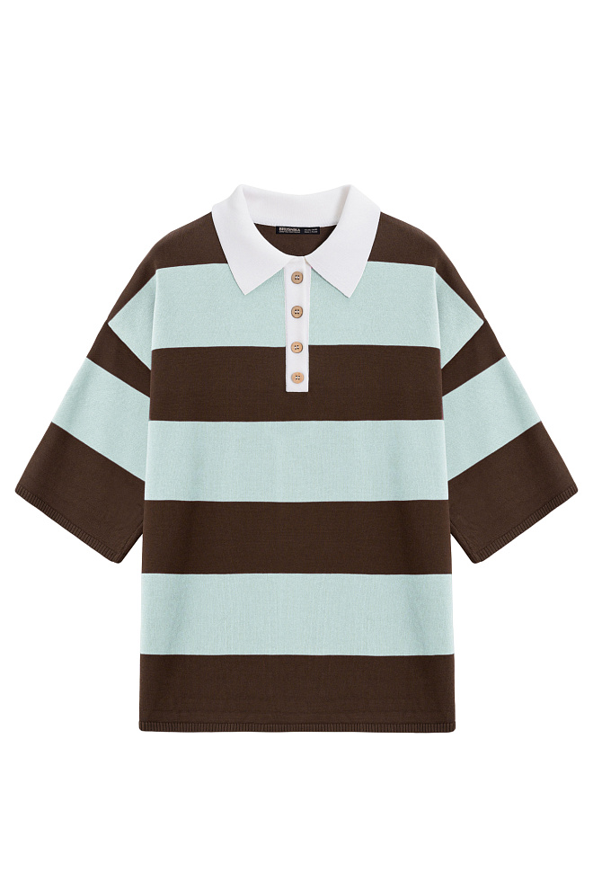 Футболка с воротником поло