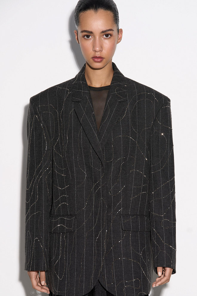 Жакет со стразами