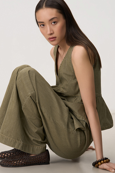 Топ из тонкой джинсы