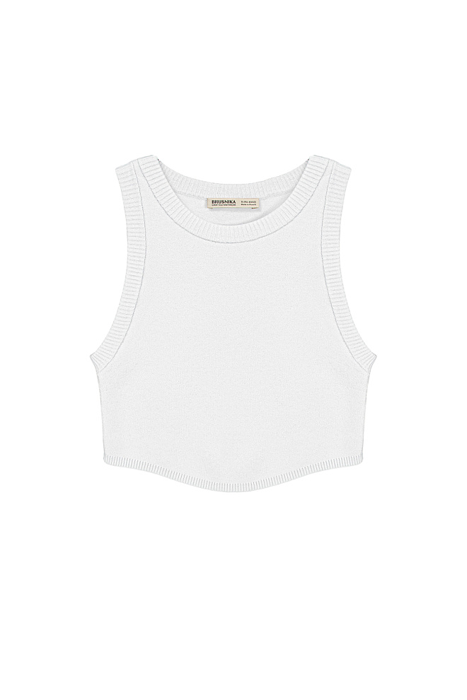 Трикотажный кроп-топ