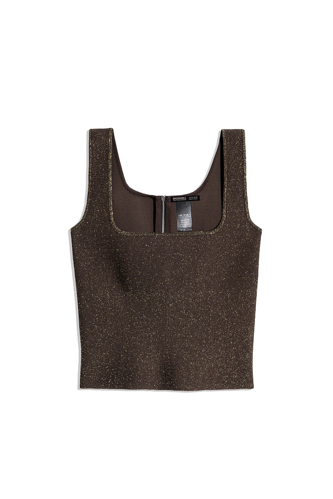 Короткий корсет с люрексом
