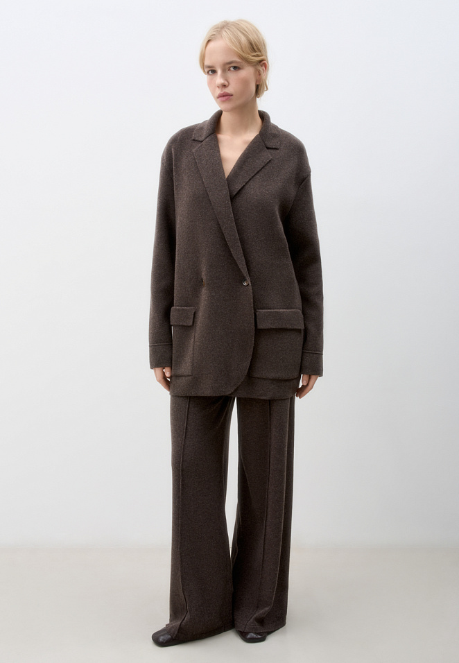 Трикотажный жакет с добавлением кашемира