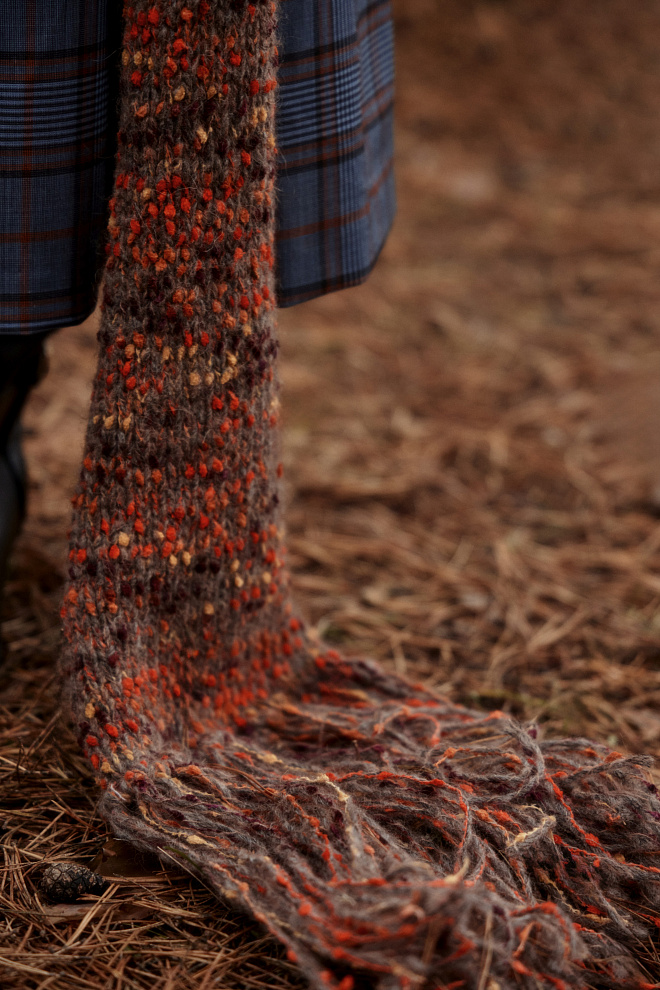 Шарф с шерстью альпака