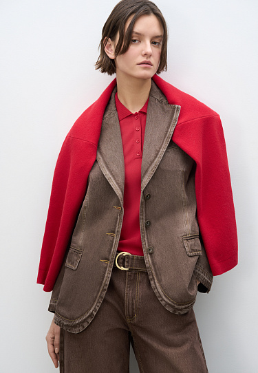 Джинсовый жакет из 100% хлопка