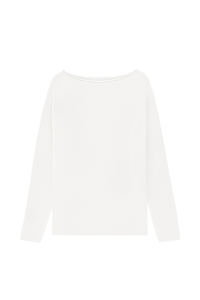 Джемпер с закрученными краями