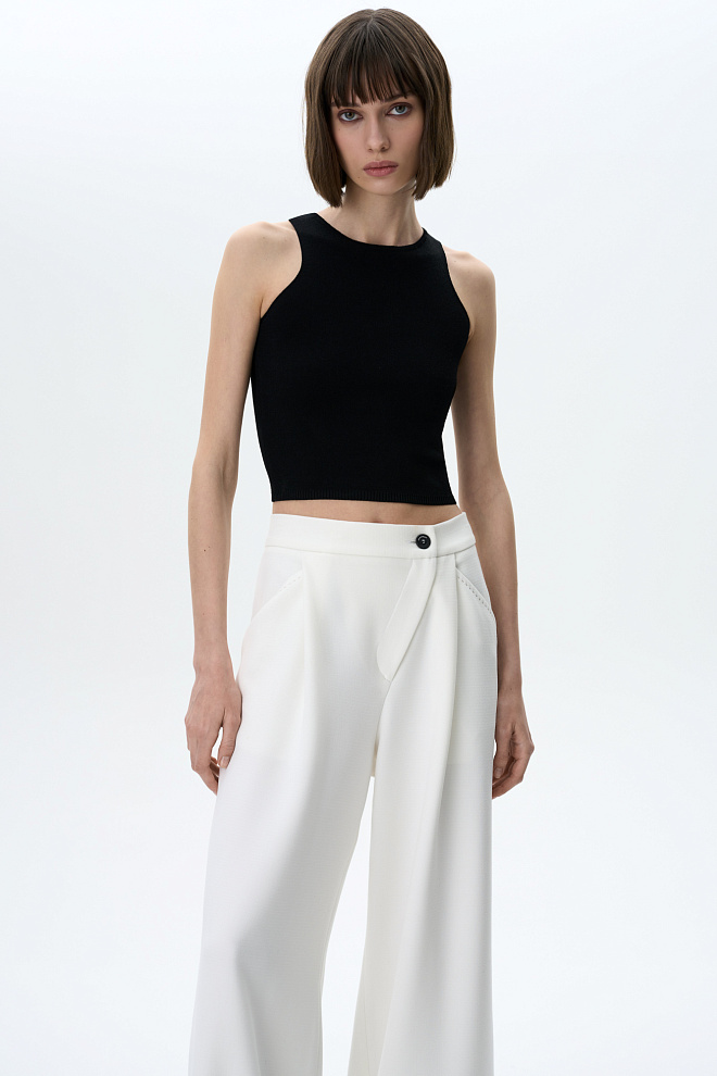 Укороченный топ из вискозы