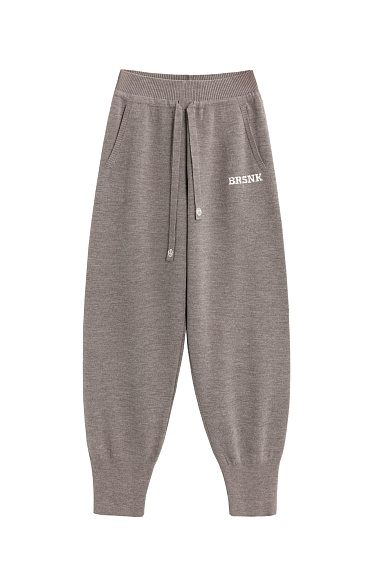 Брюки-джоггеры из шерсти