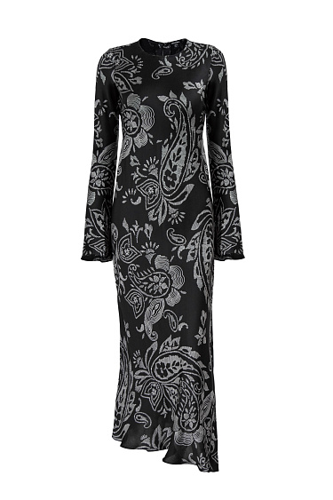 Принтованное платье из 100% вискозы