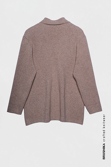 Трикотажный двубортный жакет