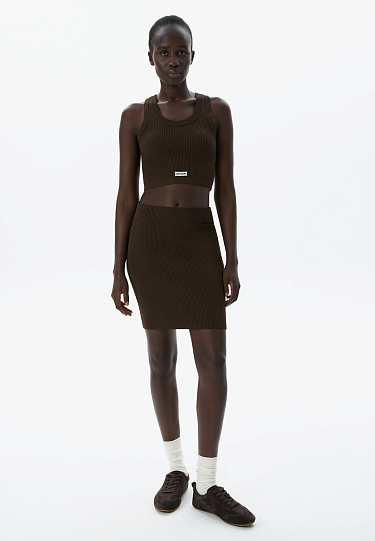 Топ с брендированным жаккардом