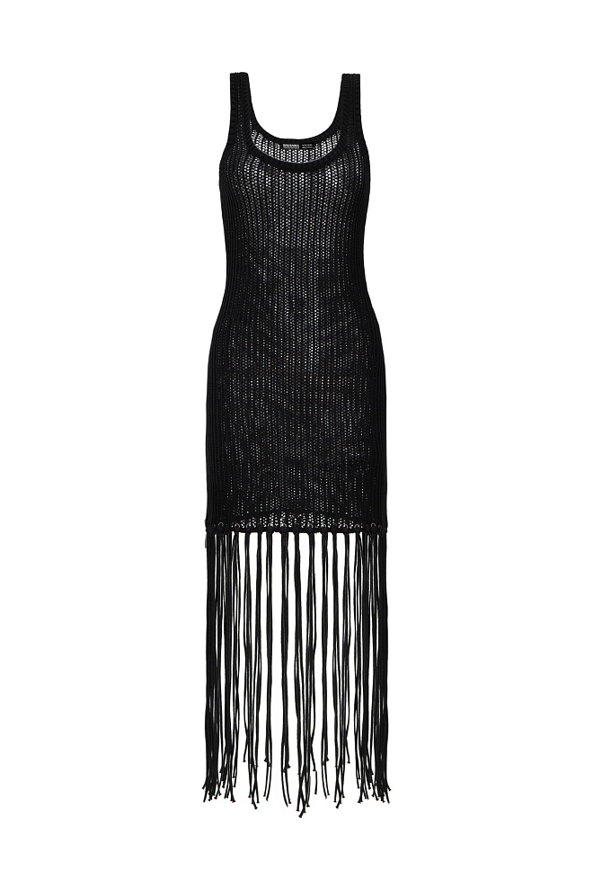 Сарафан из 100% хлопка с бахромой