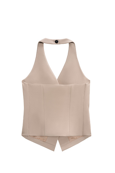 Жилет с открытой спинкой