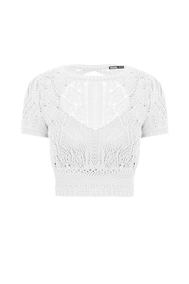 Ажурный топ с открытой спиной