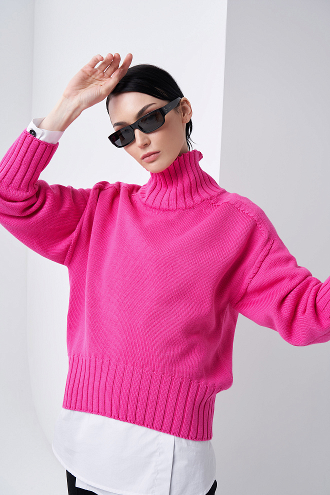 Объемный джемпер из 100% хлопка