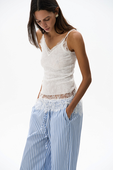 Топ с кружевом