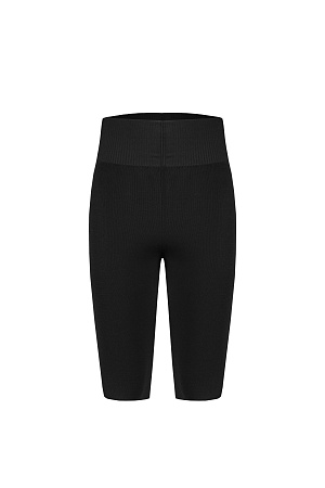 черный Однотонные велосипедки из вискозы