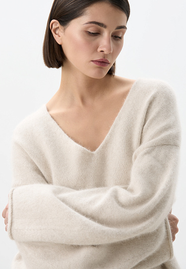 Джемпер из пуха лисы