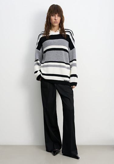 Трикотажный джемпер в полоску