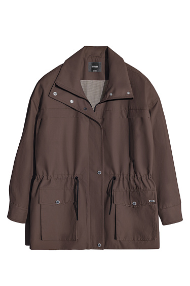 Парка из плащевой ткани