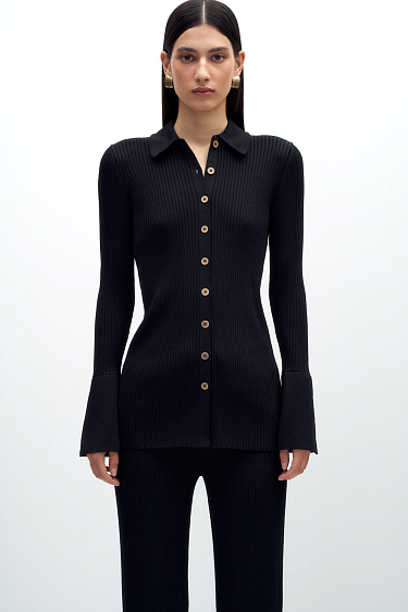 Приталенный кардиган-рубашка