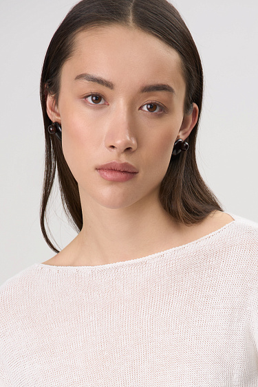 Трикотажный джемпер из 100% льна