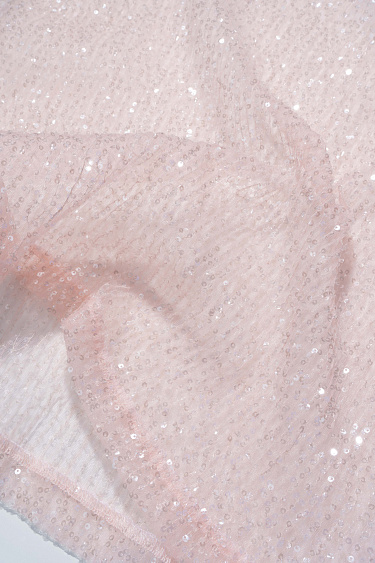 Прозрачный топ с пайетками