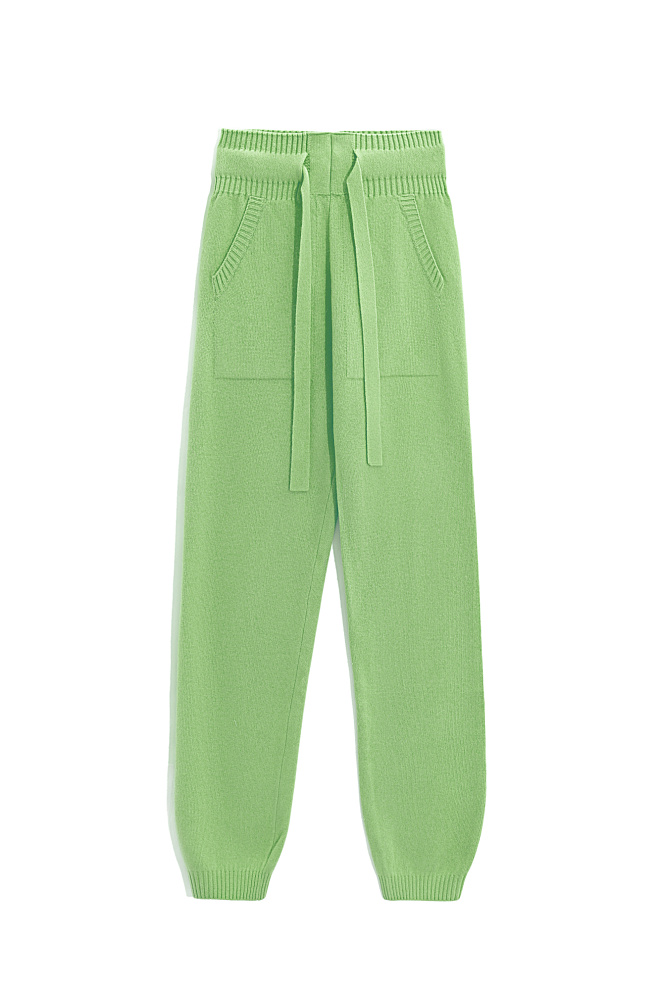 Трикотажные брюки-джоггеры из кашемира и шерсти