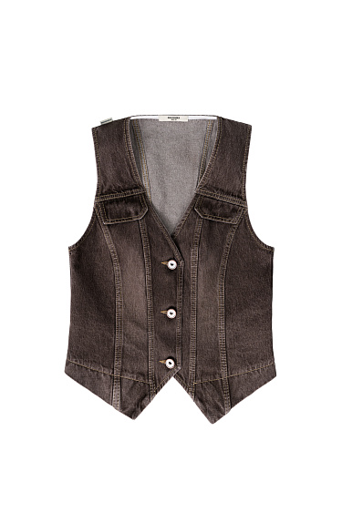 Джинсовый жилет из 100% хлопка