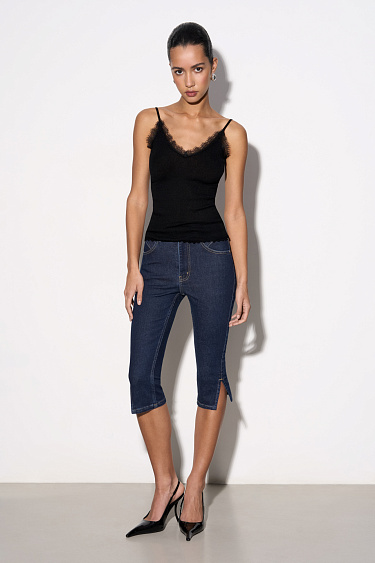 Джинсовые бриджи