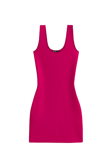 Платье мини на широких бретелях