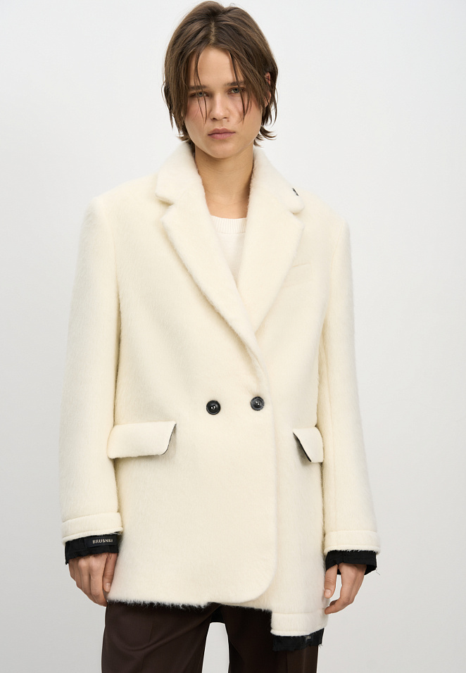 Двубортный жакет из шерсти