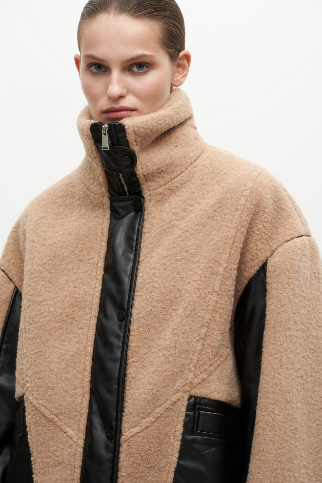 Утепленная куртка из экомеха