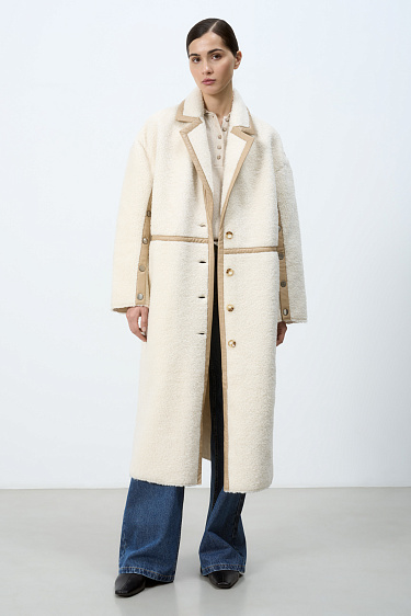 Пальто из натуральной шерсти