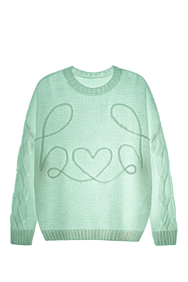 Джемпер с объемным декором