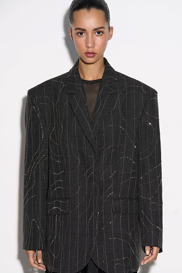 Жакет со стразами