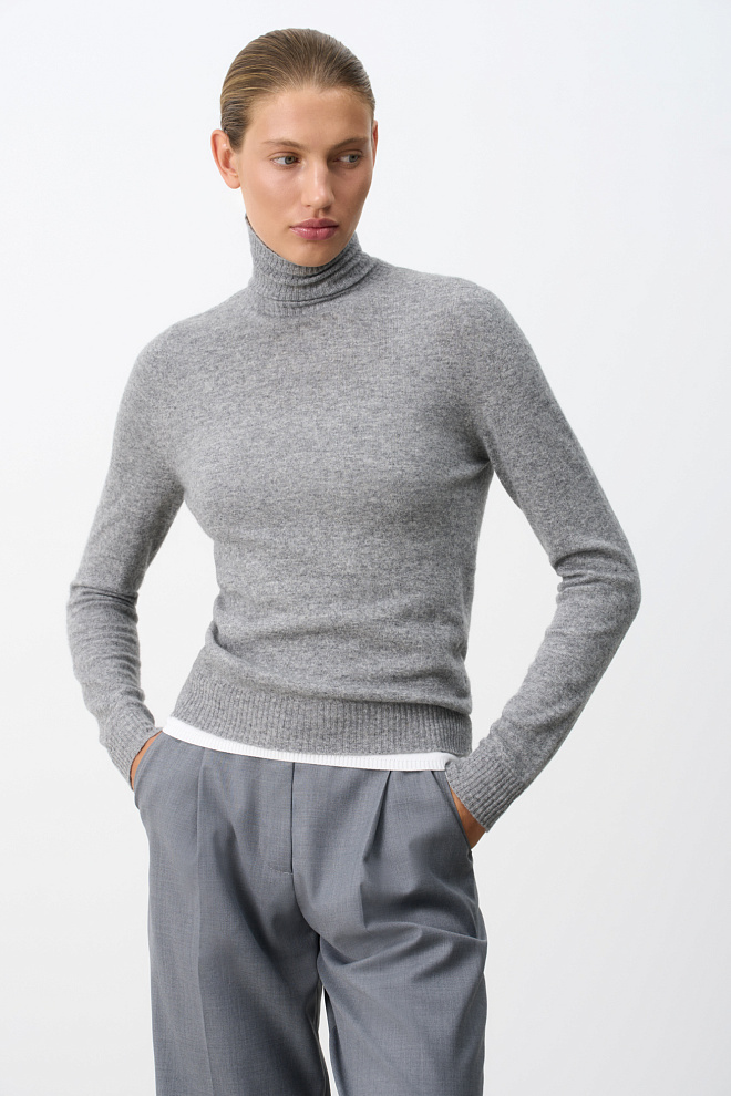 Трикотажная водолазка из шерсти 