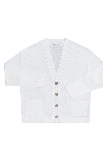 Трикотажный кардиган из 100% льна