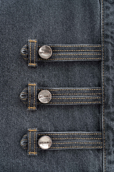 Джинсовый жакет-доломан