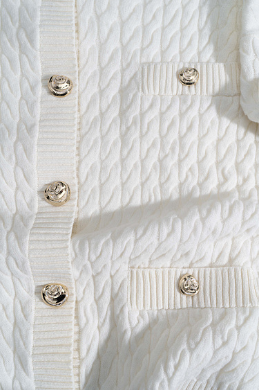 Кардиган из шерсти мериноса экстрафайн 