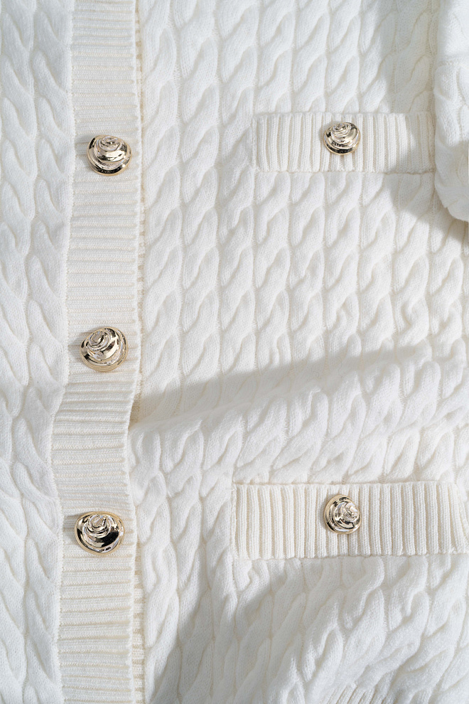 Кардиган из шерсти мериноса экстрафайн 